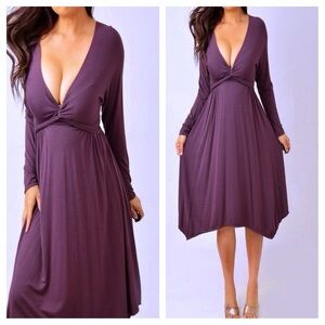 Elegant Brown Women's Dress